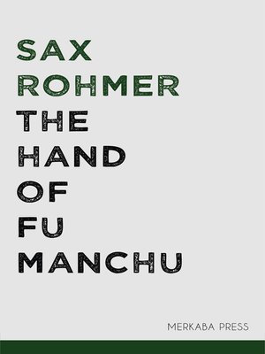 cover image of The Hand of Fu Manchu